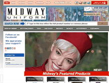 Tablet Screenshot of midwayuniform.com